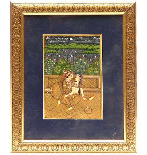 Lovers in Gemstone Painting