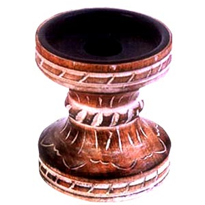 Antique Finish Wooden Candle Holder(Hour-Glass sha)