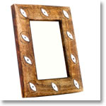 Antique Finish Wooden Photo Frame (Metallic Petal 6 x 4 inches)