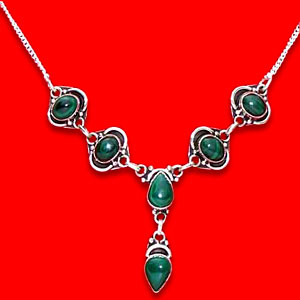 Malachite Necklace:The Princess Collection