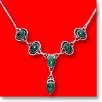 Malachite Necklace:The Princess Collection