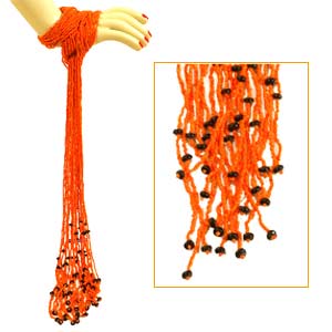 Orange Beaded Accessory