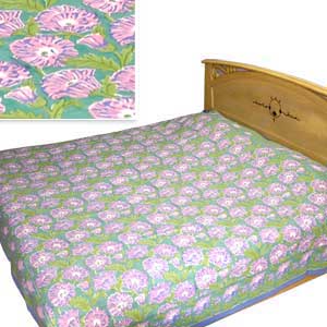 Flower Pattern Bedspread