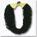 Black Beaded Neckalce