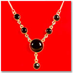 Black Onyx Gem Stone Necklace