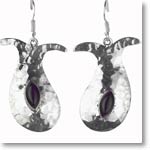 Black Onyx Silver Designer Earrings