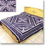 Blue Batik Bedspread