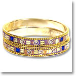 Blue Kundan Bangle Set