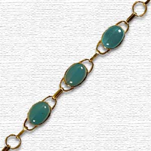 Chalcedony Gemstone Bracelet