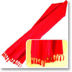 Designer Red Silk Stole