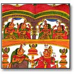 Folk painting on cloth-Phad Painting