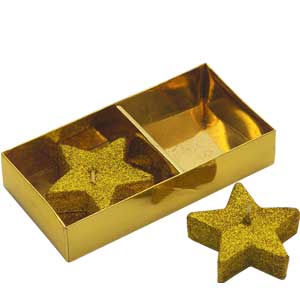 Golden Star Candles