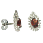 silver-earring-garnet-zircon-1