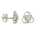 silver-earring-opal