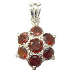 silver-pendant-garnet