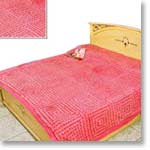 Pink Shimmer : Handmade Bedcover