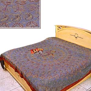 Charming Blue: Handmade Bedspread