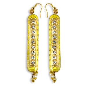 Golden Shine Lacquer Earrings