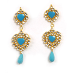 kundan-firoza-earrings