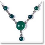 Malachite Silver Necklace