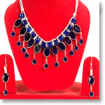 Blue stone necklace