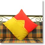 Mustard yellow cushion cover