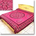 Pink Batik Bedspread