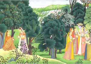 Radha Longing: Miniature Painting