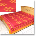 Red Cotton Bed Spread