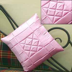 Satin Pink Cushion Cover