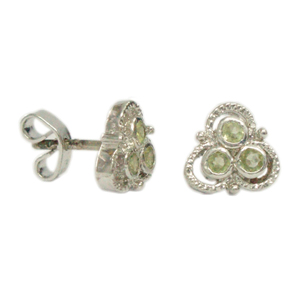 Silver Earring Peridot