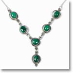 Silver Malachite Necklace