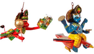 Hanuman and  Garud Car Hanging