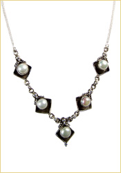 Pearl Silver Necklace