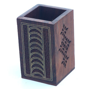 Brass-Inlaid-Wooden-Pen-Holder-02