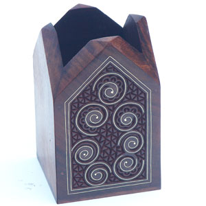 Brass-Inlaid-Wooden-Pen-Holder-04