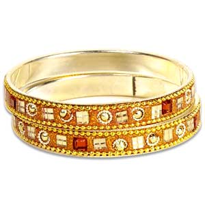 Indian Golden Bangles, Kundan Bangles, Indian Bangles, Fashion Jewelry ...